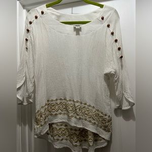 Ivy Jane XS white hi/low shirt